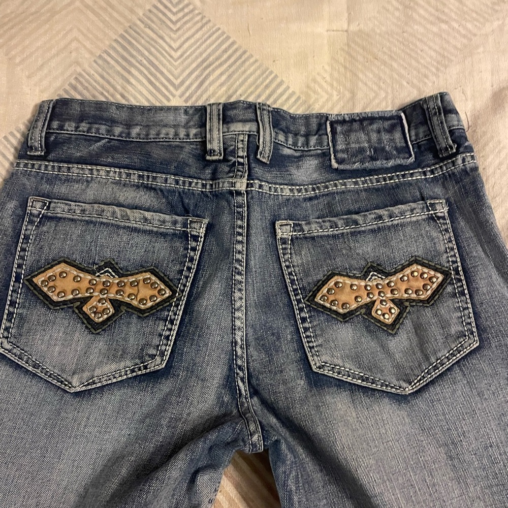 Helix- slightly worn jeans